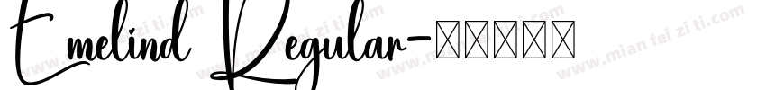 Emelind Regular字体转换